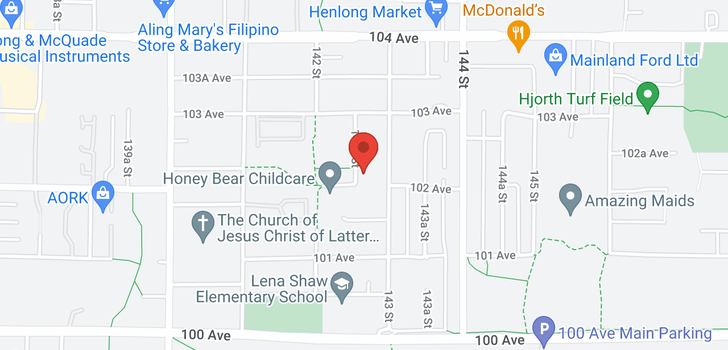 map of 10216 142A STREET